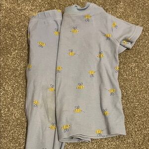 Carter's Blue Pajama Set with Yellow Bee Print